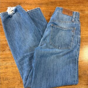 Madewell Women's Size 25 Blue Wash Classic Straight Jeans